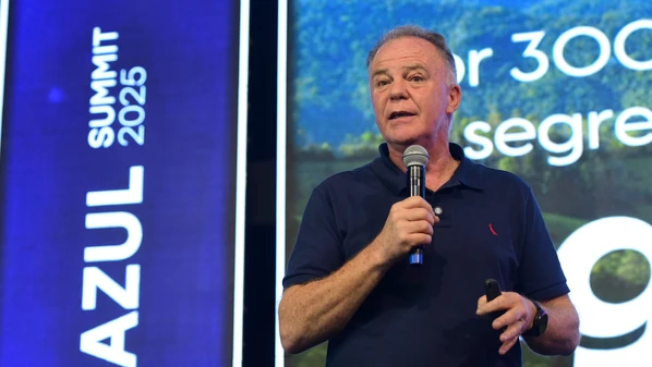 Em palestra de encerramento da 20ª edição do Pedra Azul Summit, evento da Rede Gazeta,  o governador do Espírito Santo, Renato Casagrande, falou sobre a evolução das contas públicas do Estado