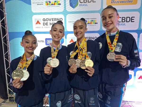 Atletas da Ginástica Rítmica conquistaram 6 medalhas.