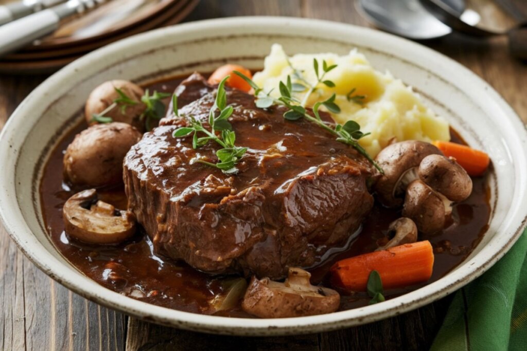 Boeuf bourguignon com purê de batata (Imagem: Sham Clicks | Shutterstock)