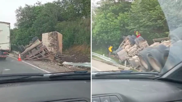 Uma pessoa foi encaminhada ao hospital devido ao acidente, segundo a Ecovias Capixaba