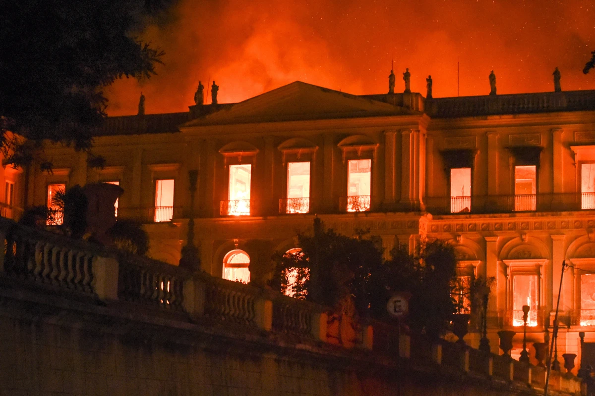 Incêndio atinge o Museu Nacional, no Rio, em 2018