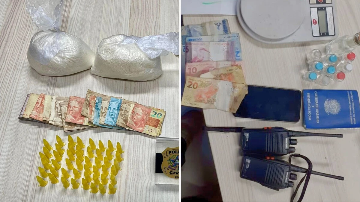 Material apreendido durante operação em Vila Velha