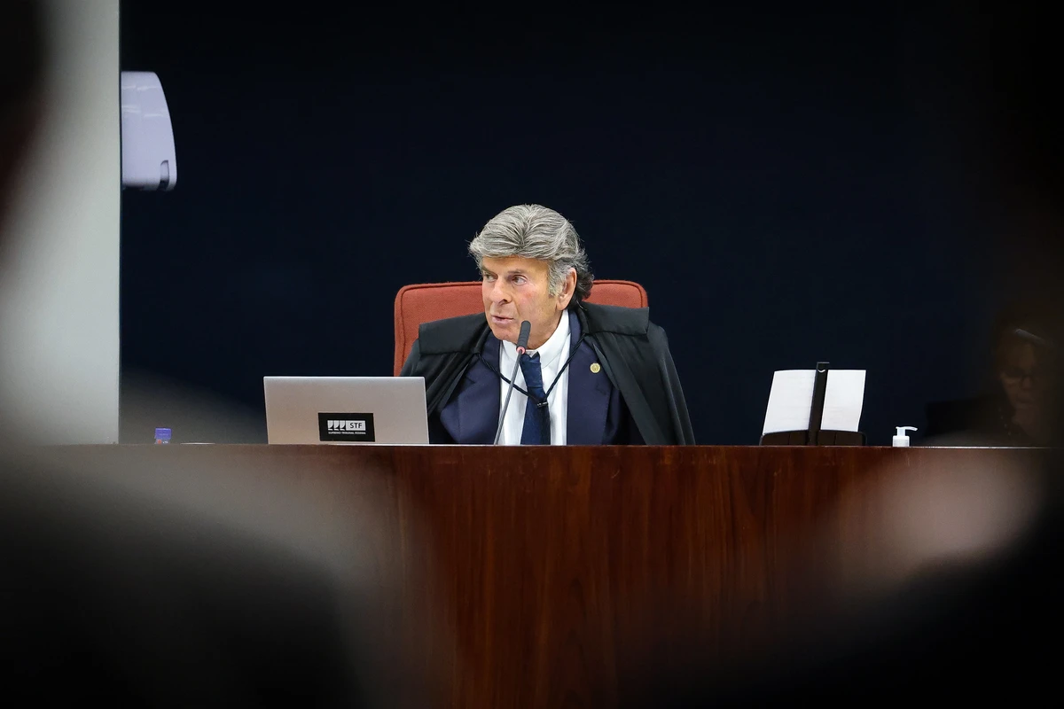 Ministro Luiz Fux, durante julgamento de sete réus da trama golpista no STF