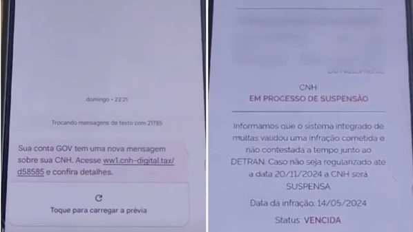 Golpe simula alerta do GOV.BR e até boleto é emitido em site falso; Governo Federal já emitiu comunicado dizendo que não envia links à população