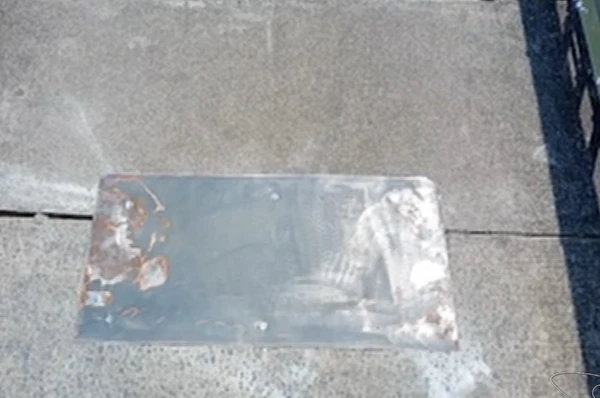 Conserto paliativo feito pelo DER-ES em outro buraco na Ponte Florentino Avidos