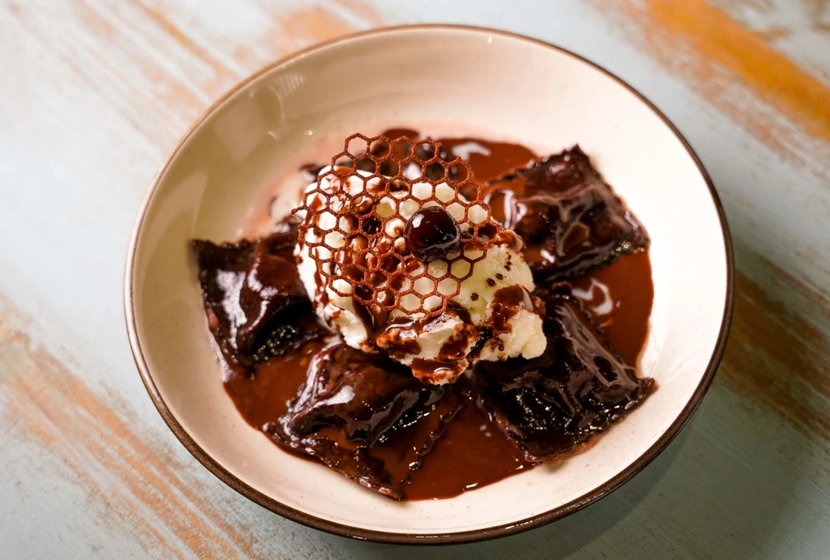 Ravióli al Gelato, da Tofoli Gelato (R$ 38) Foto por Acervo/Tofoli