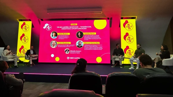Painel do Tá no Lucro marcou o terceiro dia do evento de inovação da Rede Gazeta, abordando tendências, desafios e oportunidades no mercado