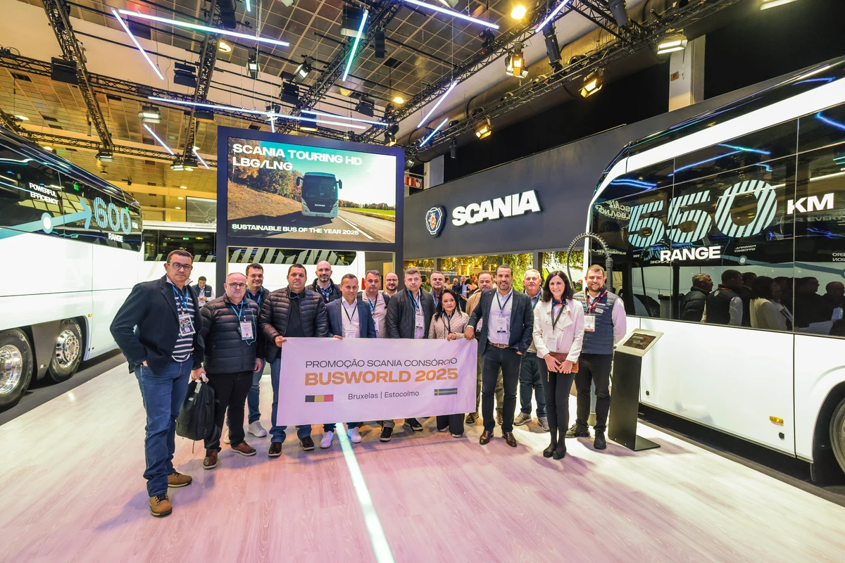 A Scania Consórcio levou dez clientes do setor de transporte de passageiros para a principal feira global de ônibus em Bruxelas