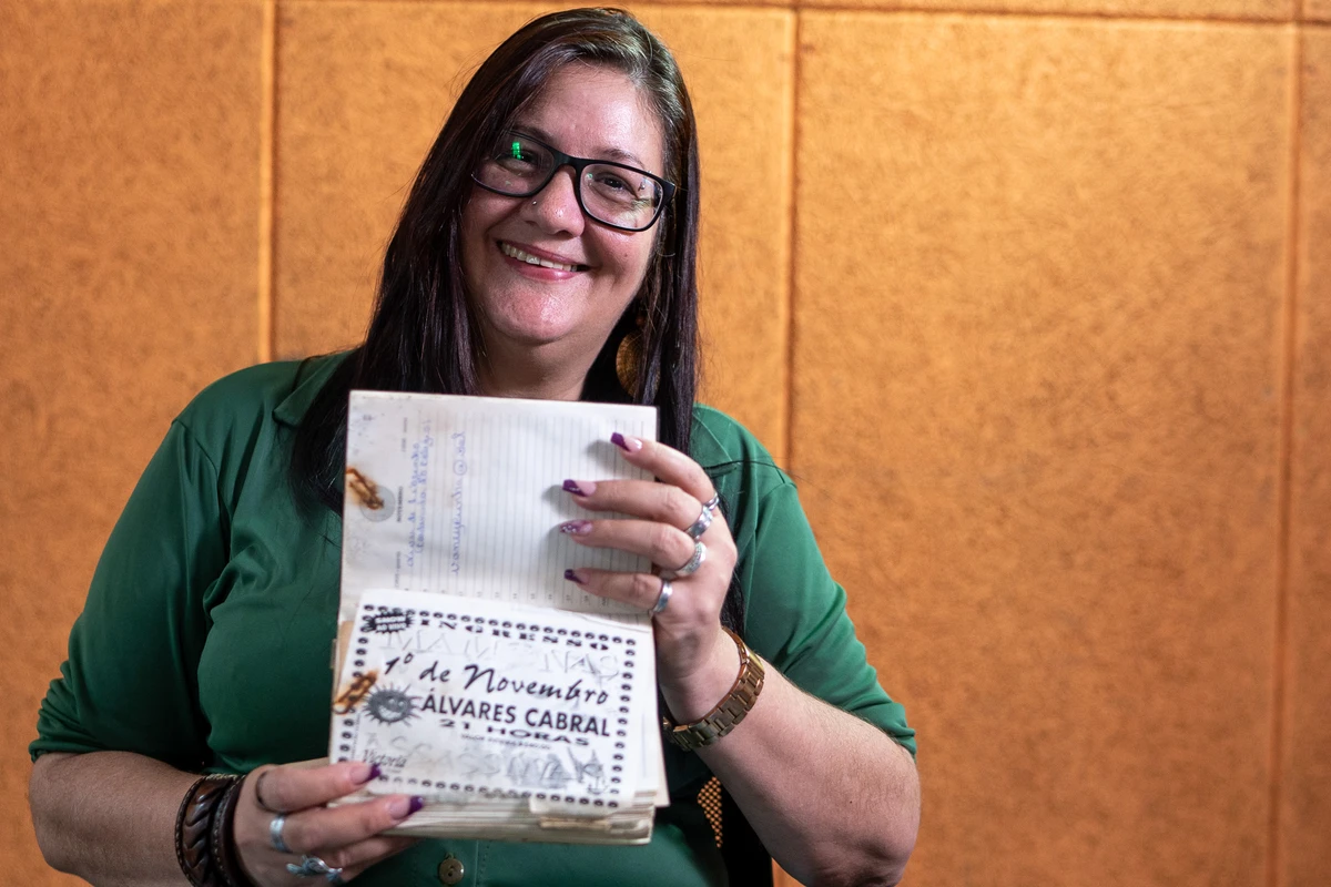 Fernanda Macedo, entrevistada sobre o show da banda Mamonas Assassinas em 1996, em Vitória