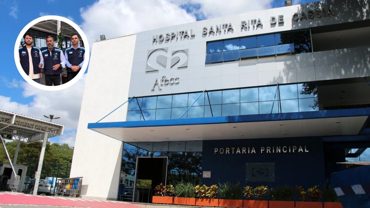 O secretário de Saúde Tyago Hoffmann (destaque) tranquilizou pacientes em post nas redes sociais sobre segurança do Hospital Santa Rita