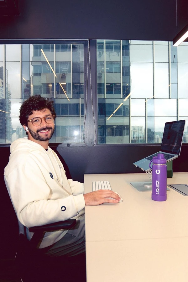 O capixaba Arthur Larsen Machado, sócio da Liquidz