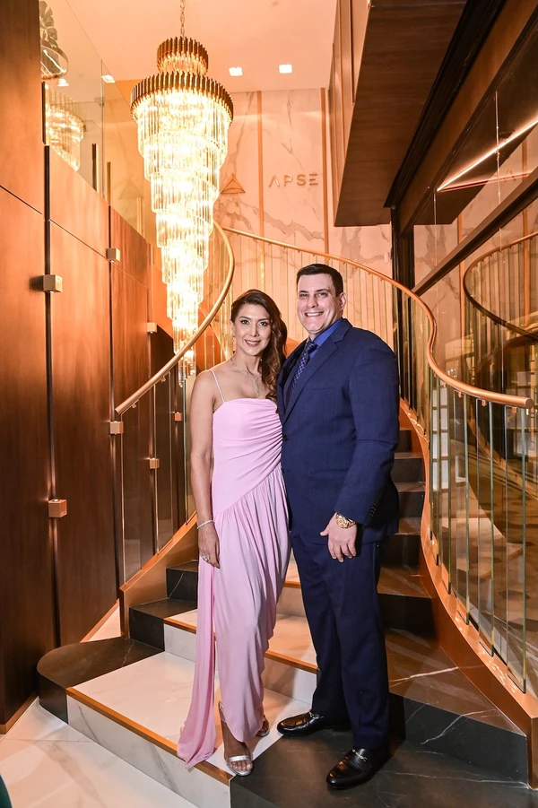 Os anfitriões da Clínica Apse - Roberta Barbosa e Dr. Luís Eduardo Barbosa 