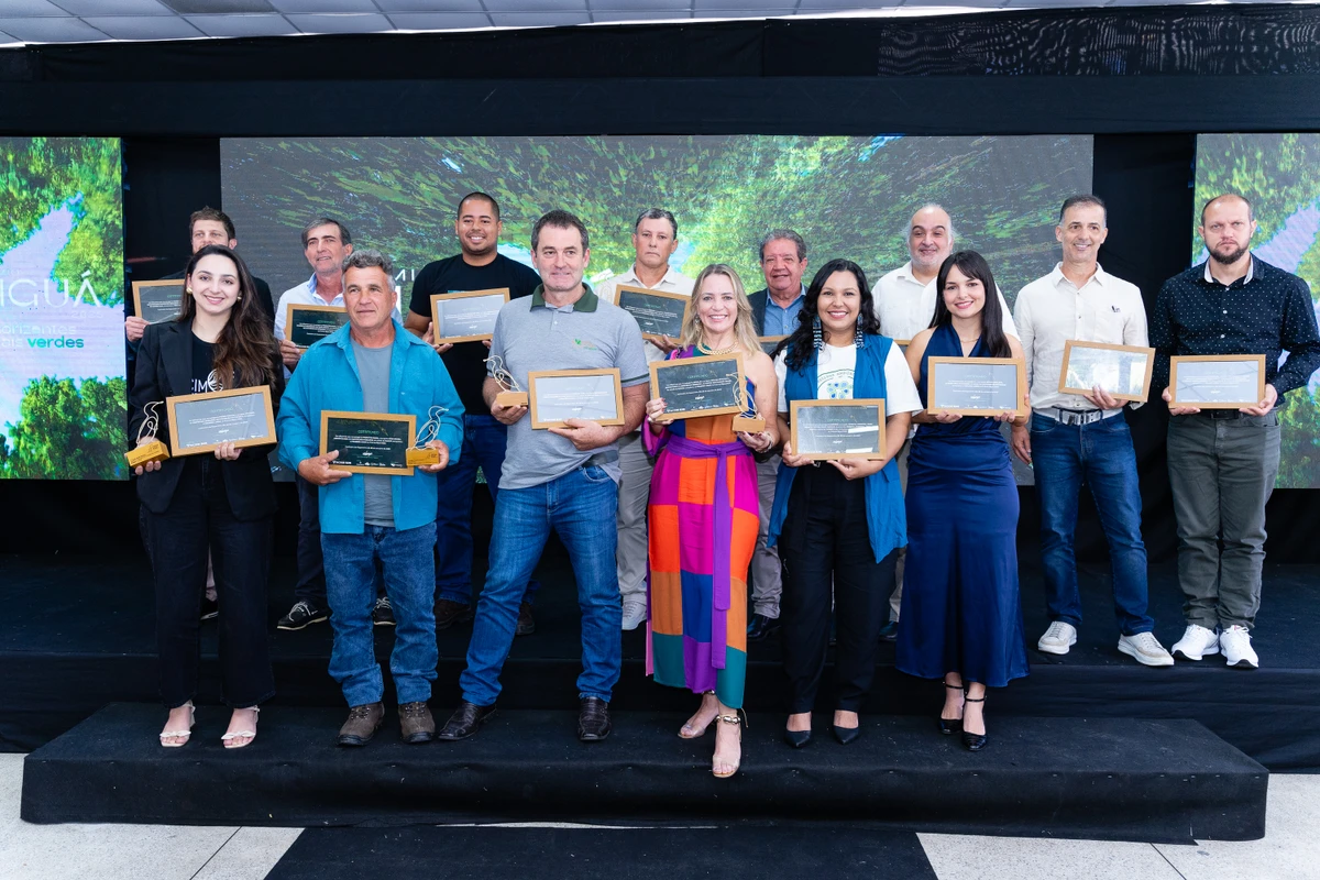 Vencedores do Prêmio Biguá 2025, em Cachoeiro de Itapemirim