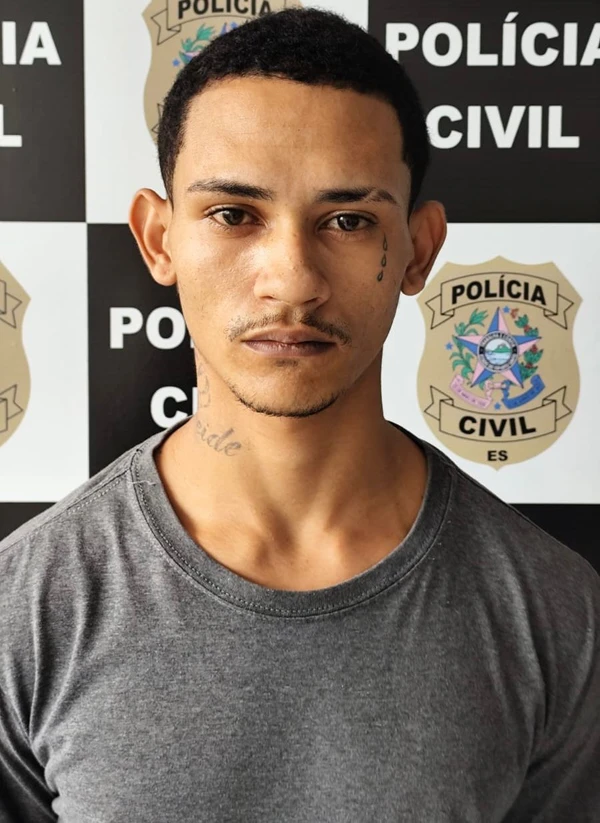 Daniel Bredoff Firmino, vulgo “Ceará”, 27 anos, (executor). Está preso por Divulgação | Polícia Civil