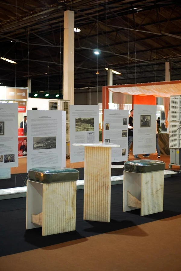 Exposição conta com rochas ornamentais antigas