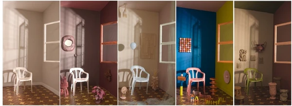 Paletas de cores propostas pela Suvinil