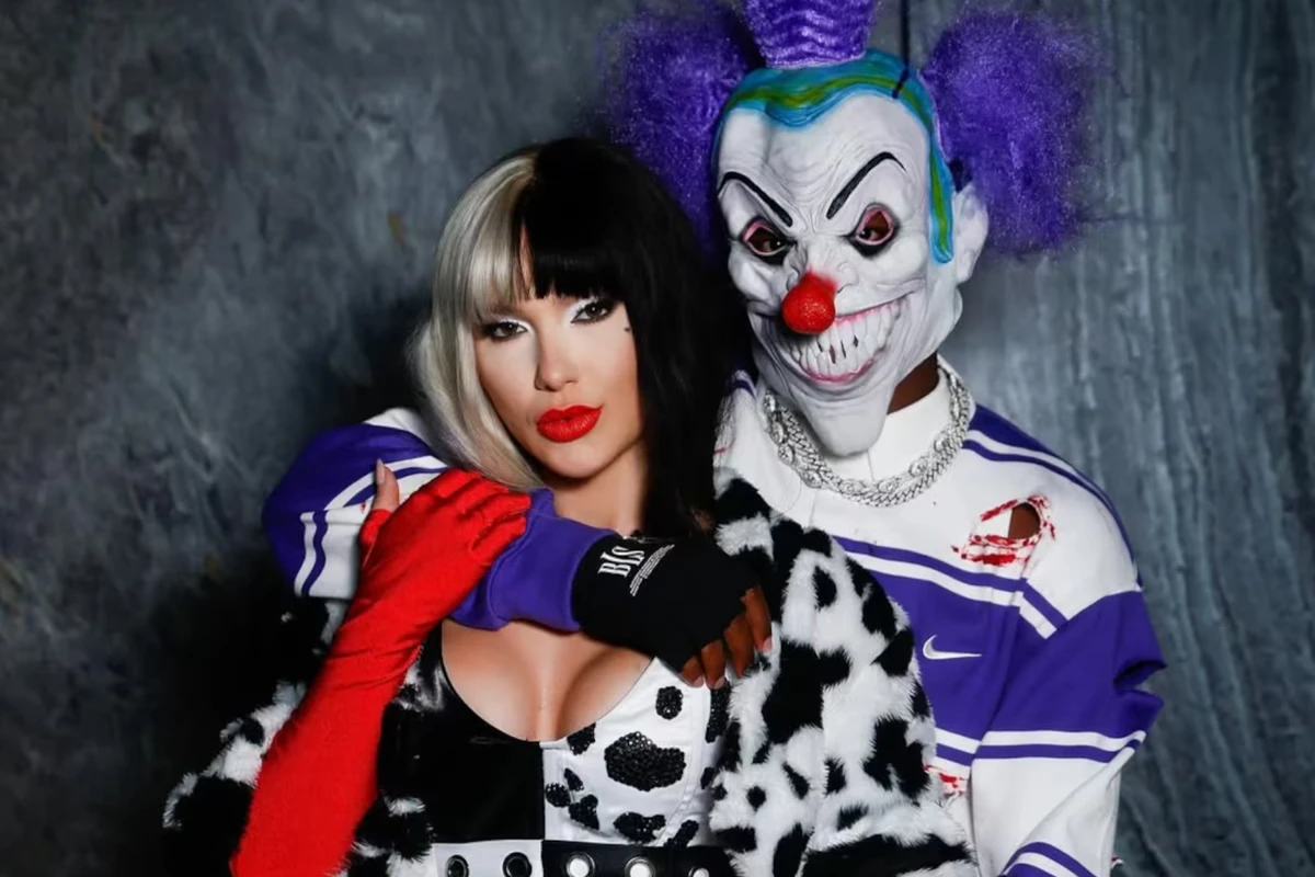 Virginia e Vini Jr. se fantasiaram para festa de Halloween em Madri