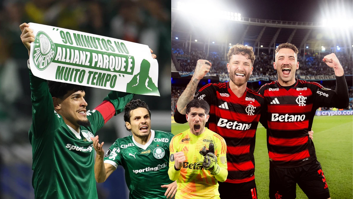 Palmeiras e Flamengo disputam a 7ª final brasileira da Libertadores
