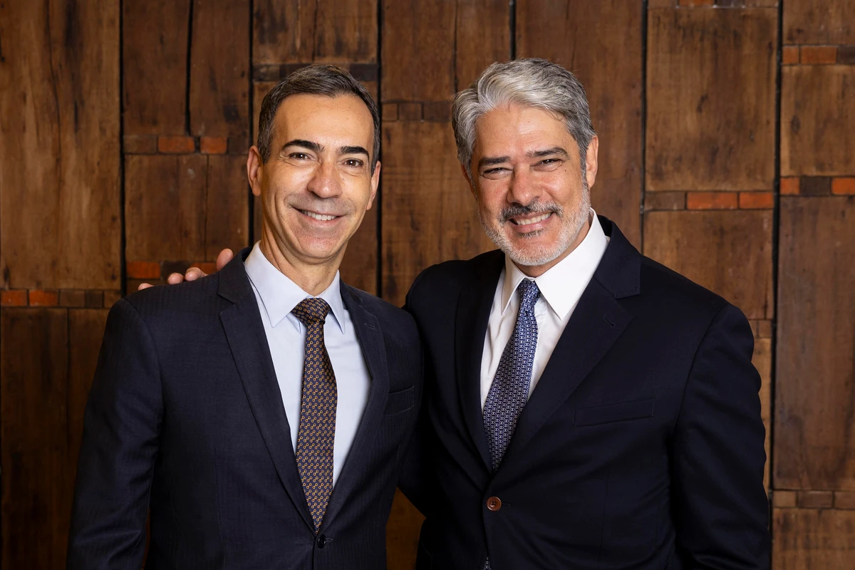 Cesar Tralli e William Bonner