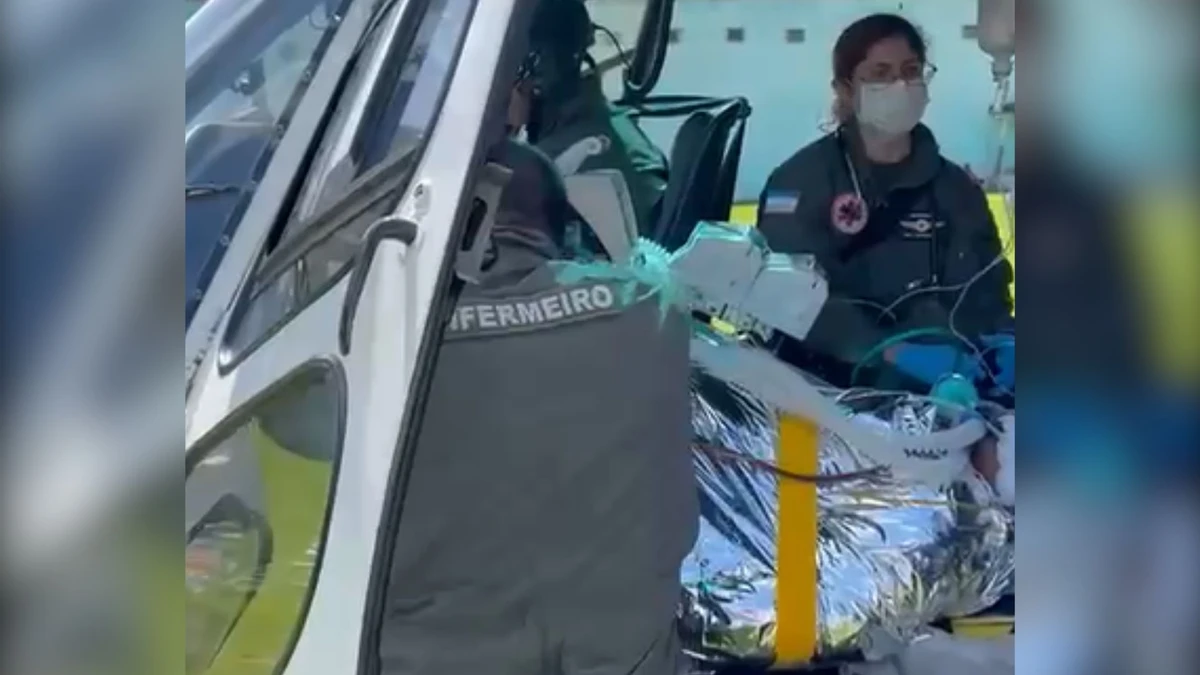 Homem sofre queimaduras em churrasqueira e é socorrido de helicóptero no ES