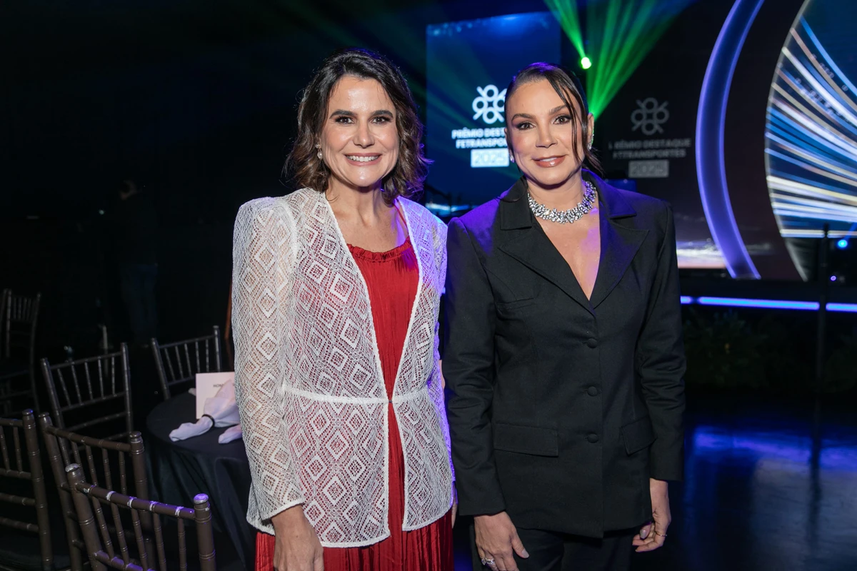Simone Garcia, superintendente da Fetransportes, e a Karla Diniz, fundadora da TopTrans