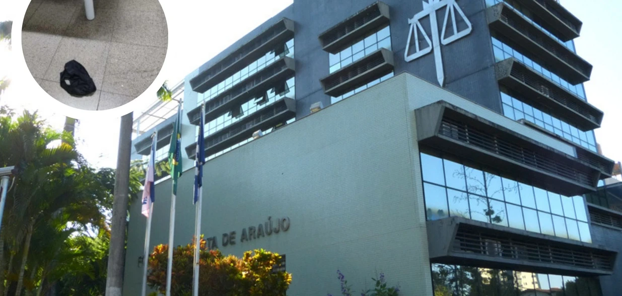 Peça íntima usada estava no chão de sala em que ficam documentos sob segredo de Justiça e equipamentos