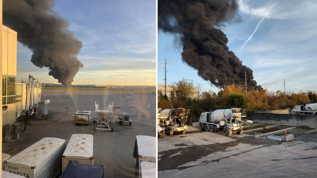 Avião de carga que explodiu após decolar em aeroporto nos EUA