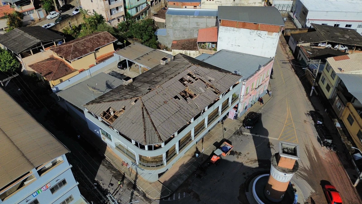 Prejuízo após temporal com granizo por Prefeitura de Muniz Freire 