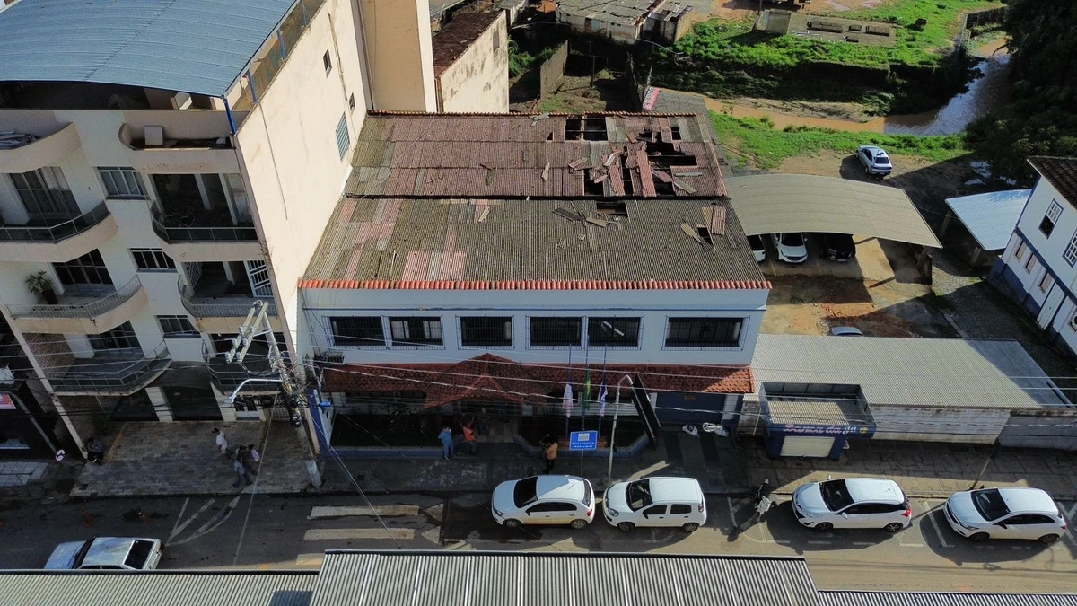 Prejuízo após temporal com granizo Muniz Freire  por Prefeitura de Muniz Freire 