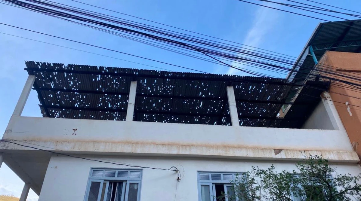 Prejuízo após temporal com granizo Muniz Freire  por Prefeitura de Muniz Freire  