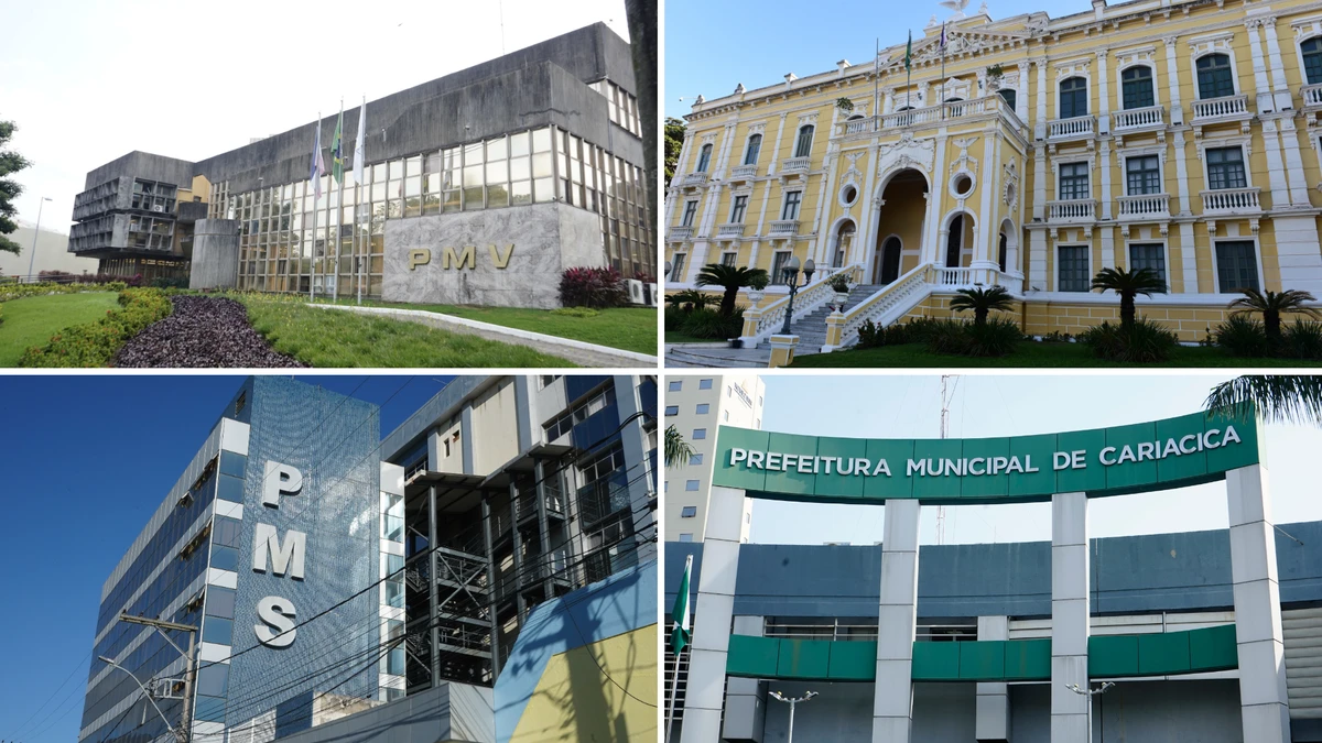 Sedes das Prefeituras de Vitória, Serra e Cariacica e do governo do Estado