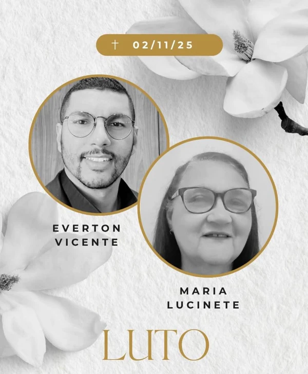 Everton Vicente e sua mãe, MAria Lucinete, morreram em acidente na BR 101