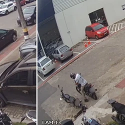 Após tentar furtar outra moto, homem foi reconhecido por funcionários de lojas que ficam na avenida e acabou detido, na sexta-feira (7)