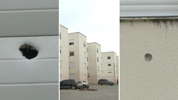 Indivíduos armados chegaram por uma área de mata e abriram fogo contra o condomínio, na noite de quinta-feira (6); nenhum suspeito foi preso