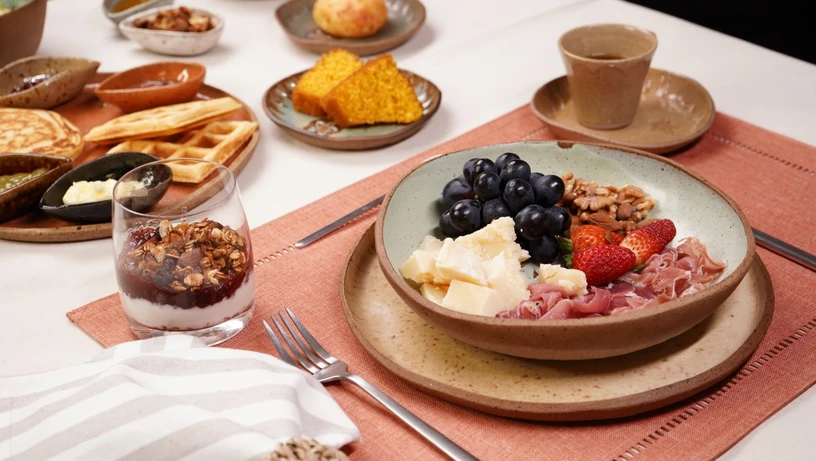 Café da manhã da Casa Chocolateria Brasil, em Vitória