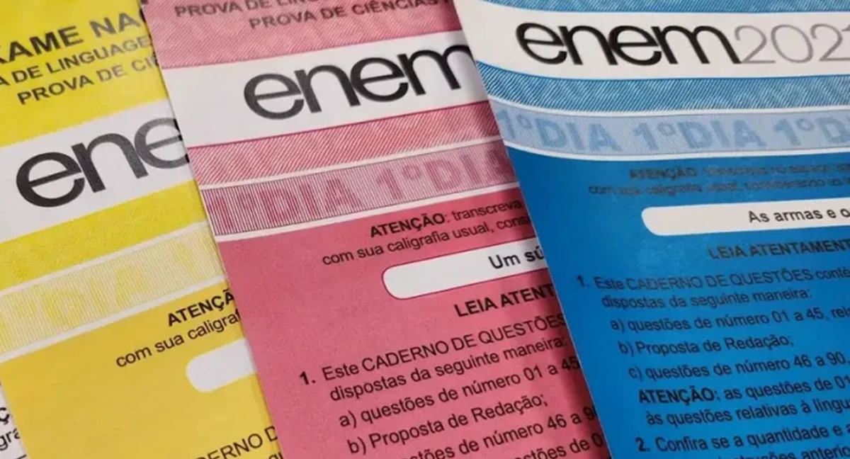 Cadernos de prova do Enem