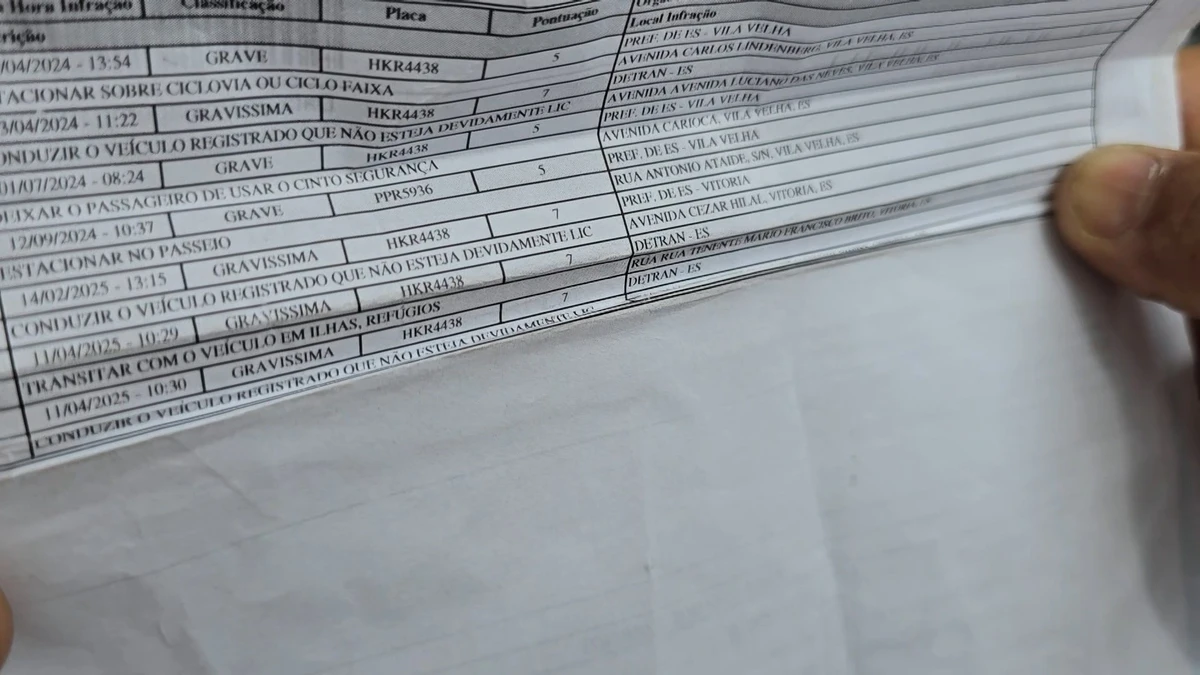 O mestre de obras Édson Souza foi multado em abril deste ano