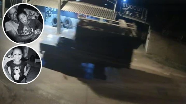 Ailson Ribeiro, a esposa, o filho João Pedro Hugo Ribeiro e a filha dela, Aparecida Hugo Ribeiro, seguiam para a igreja quando foram atingidos pelo veículo; mulher sofreu ferimentos leves