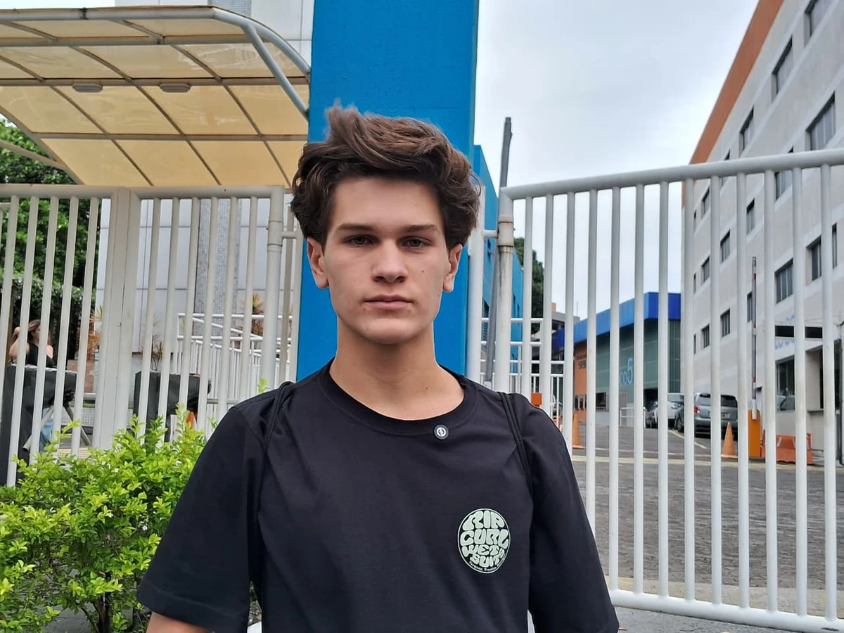 Guilherme Larios Nóbrega, 15 anos, está fazendo Enem como treineiro
