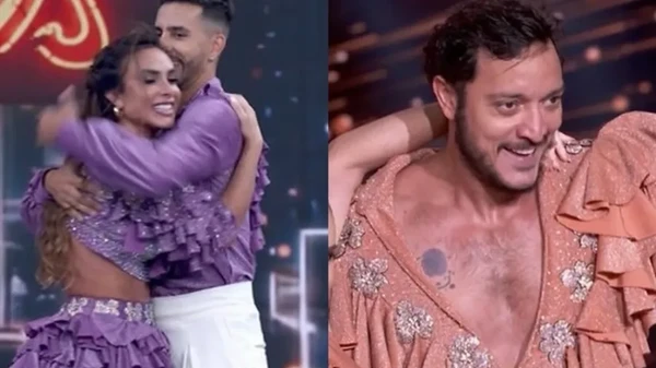 Nicole Bahls e Allan Souza Lima são eliminados do 'Dança dos Famosos'
