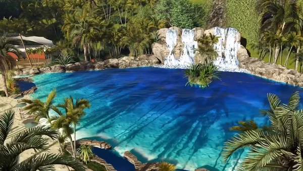 Projeto da piscina com ondas do Pocou Acqua Park, em Pancas
