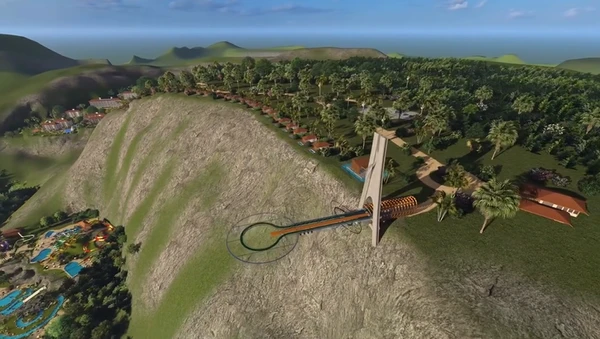 Projeto do mirante do Pocou Acqua Park, em Pancas