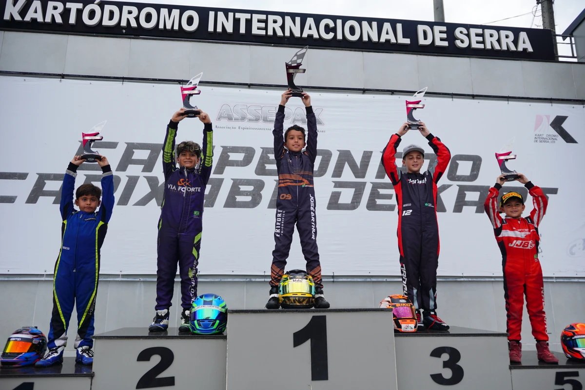 Com apenas 8 anos de idade, José Arthur conquista o Campeonato Capixaba de Kart 2025