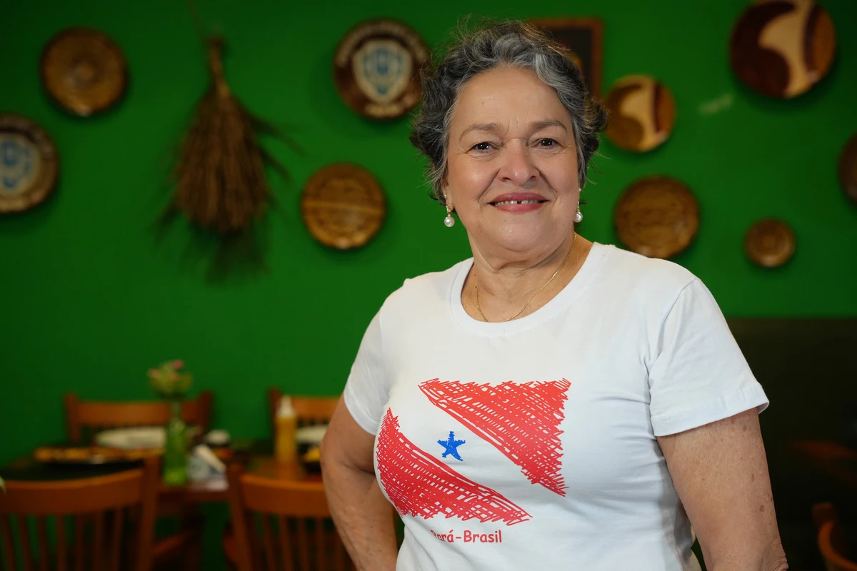 Dulce Santos, do restaurante Delícias da Amazônia em Jardim Camburi