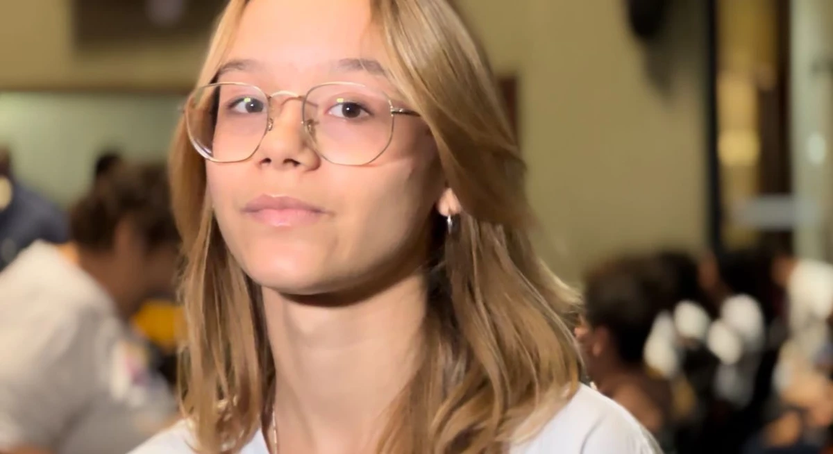 Lara Boldrin, aluna da Escola de Formação Política da Ales.