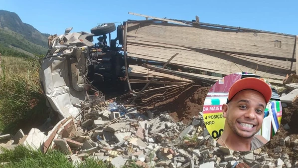 Junio Silva Tinoco, de 43 anos, era dono de uma loja de móveis rústicos e churrasqueiras e estava viajando para realizar entregas quando o caminhão que ele dirigia tombou em Muqui