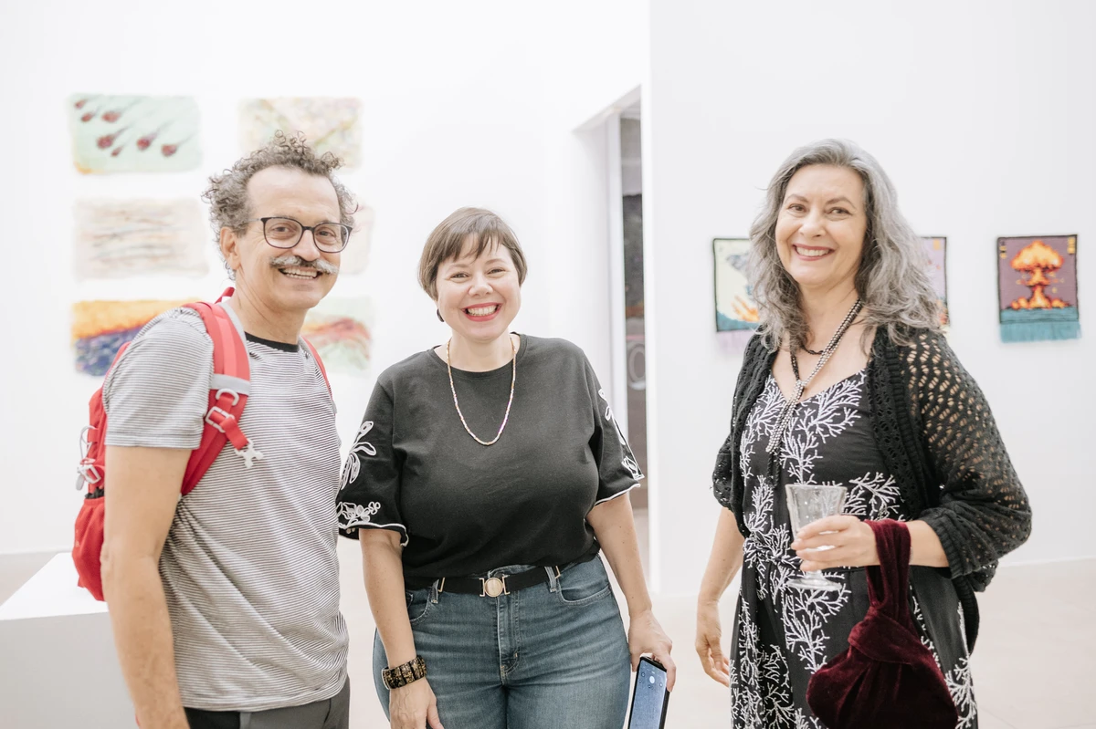 Edson Chagas , Elaine Pinheiro e  Carla Roncaratti