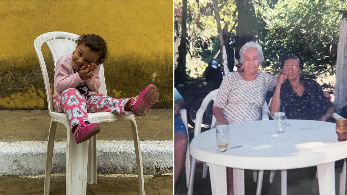 Cadeiras de plástico reúnem amigos, familiares e desconhecidos por Júlia Felberg/Acervo Pessoal