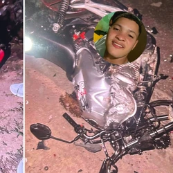 Gustavo da Silva, de 21 anos, morreu no local; outros dois jovens, de 18 e 20 anos, que estavam na outra moto, ficaram feridos e foram levados para um hospital