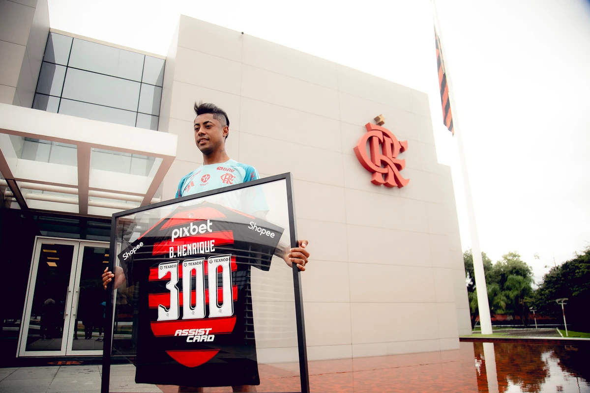 Bruno Henrique ultrapassou os 300 jogos pelo Flamengo, clube que defende desde 2019